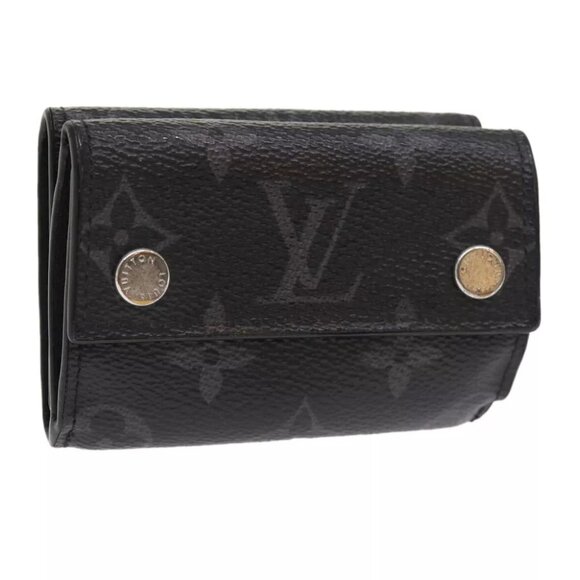 LOUIS VUITTON Monogram Eclipse Discovery Compact Wallet - Picture 1 of 16